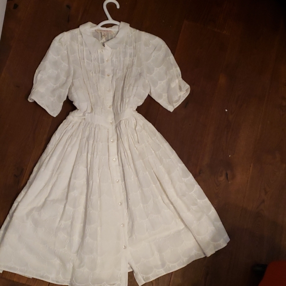 gorgeous Anthropologie cotton lined dress sz 2 - Picture 2 of 8